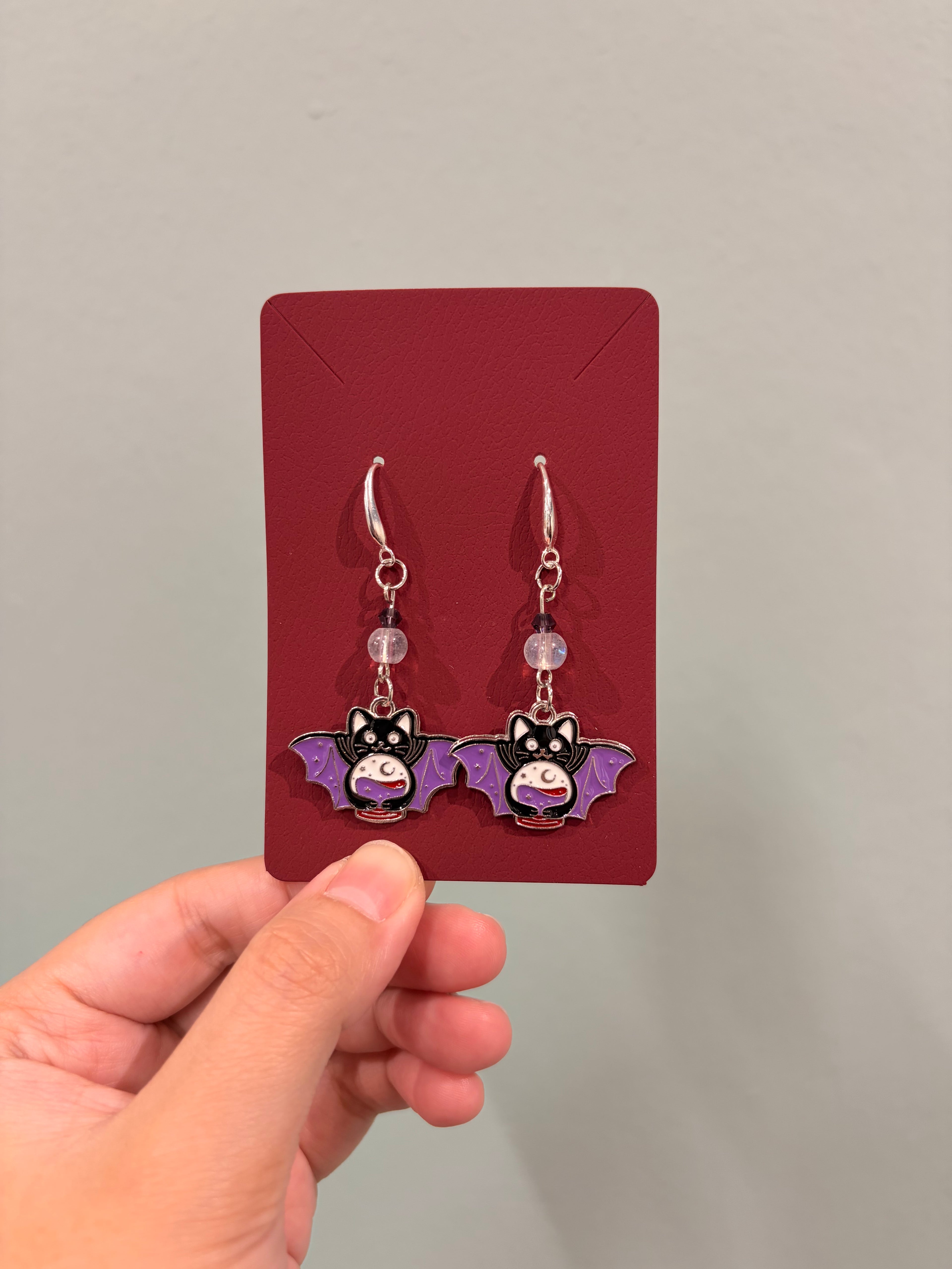 "Meowdium" Earrings (Handmade) | rotten trinkets