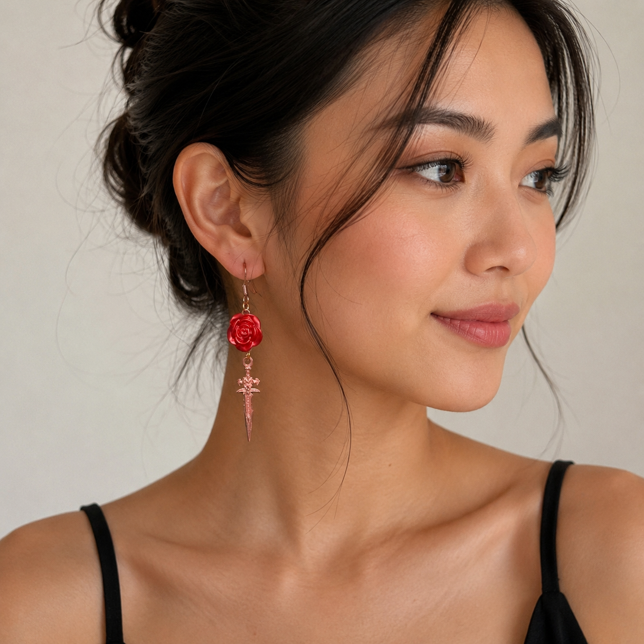 Daggers & Roses Earrings (Handmade) | rotten trinkets