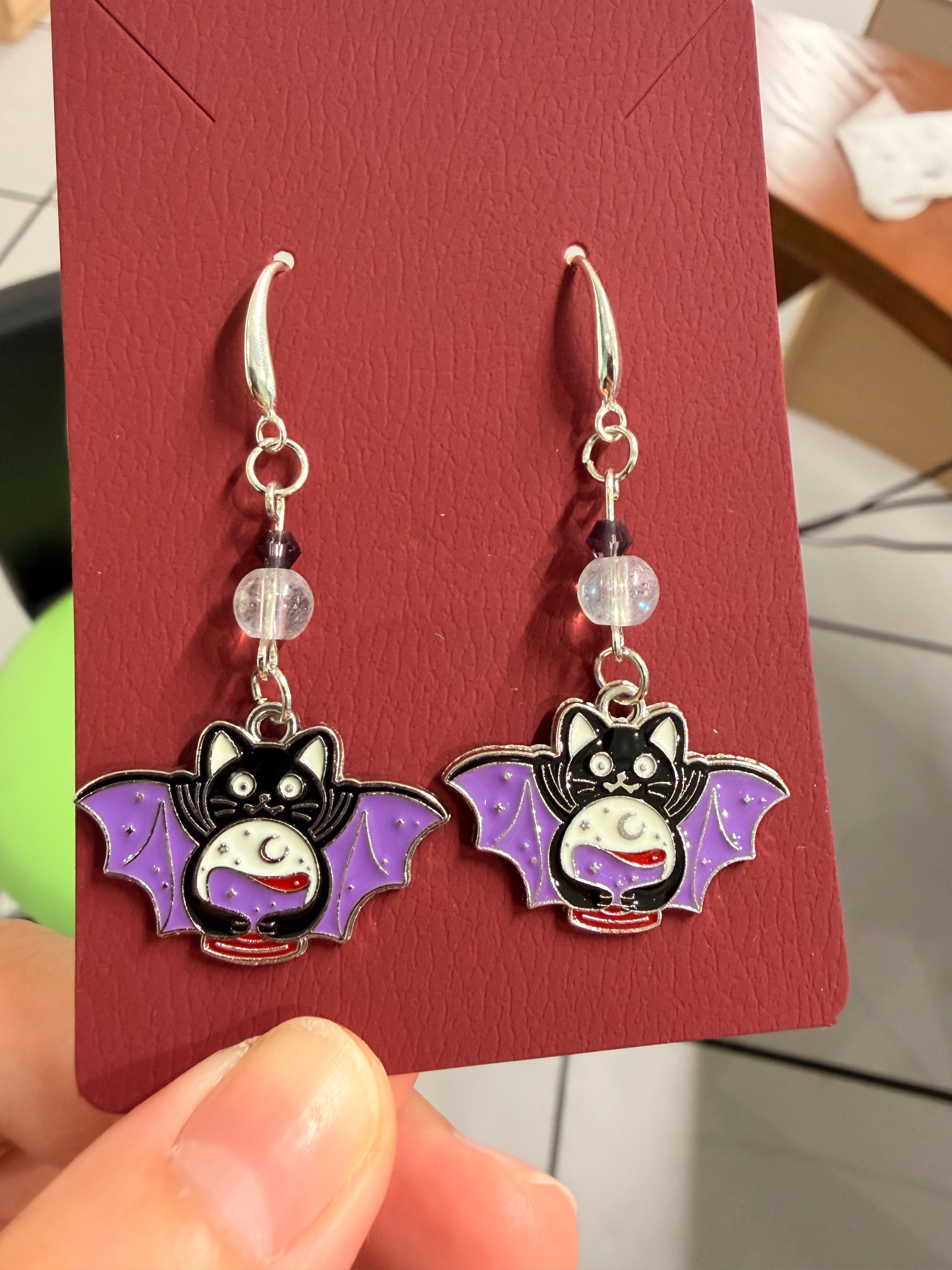 "Meowdium" Earrings (Handmade) | rotten trinkets